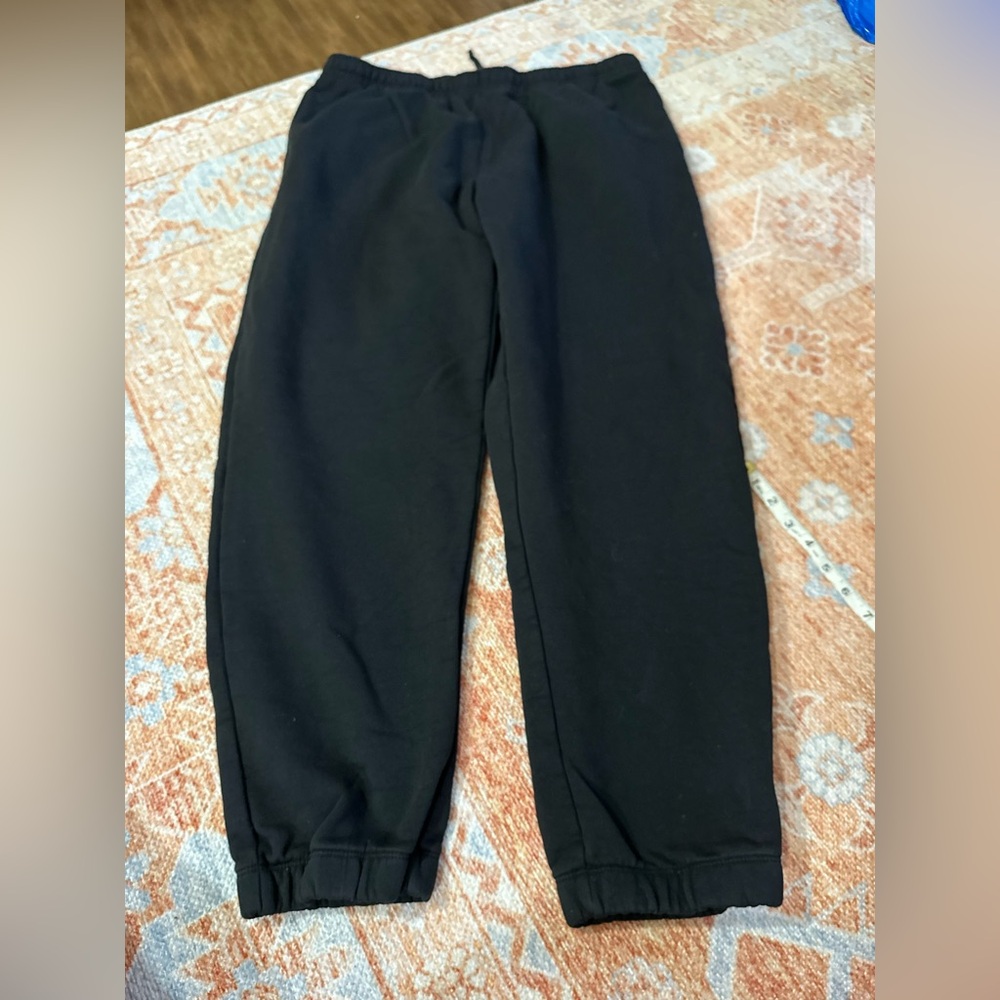 MATE the label Organic Fleece Relaxed Pocket Sweatpant in jet black size large - Picture 7 of 11